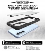 Husa Combat X Mode Carbon Fiber Apple Iphone 15 Plus / 14 Plus (6.7) clear 