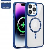 Husa Magnetic Case Apple Iphone 12 / 12 Pro (6.1) Navy Blue 