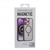Husa Magnetic Case Apple Iphone 14 / 13 (6.1) Wine Red 