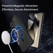 Husa magnetica Rock Guard Touch Matte pentru Samsung Galaxy S25 Ultra neagra