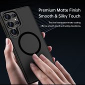 Husa magnetica Rock Guard Touch Matte pentru Samsung Galaxy S25 Ultra neagra