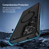 Husa magnetica Rock Guard Touch Matte pentru Samsung Galaxy S25 Ultra neagra