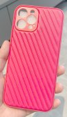 Husa PU+TPU Stripe Color Samsung Galaxy S22  roz 