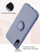 Husa Ring Silicone Case Apple Iphone 12 Pro Max (6.7) Grey