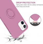 Husa Ring Silicone Case Apple Iphone 14 Pro Max (6.7) Lilac Purple 