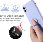 Husa Ring Silicone Case Apple Iphone 14 (6.1) light blue