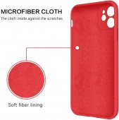 Husa Ring Silicone Case Apple Iphone 14 (6.1) Red 