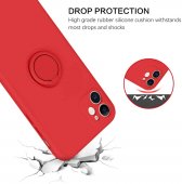 Husa Ring Silicone Case Huawei Nova 10 Pro Red 