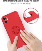 Husa Ring Silicone Case Apple Iphone 7 / 8 Red