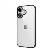 Husa Rock Guard Series pentru Iphone 16 negru-transparent