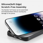 Husa Rock Guard Series pentru Iphone 16 Pro Max negru-transparent