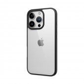 Husa Rock Guard Series pentru Iphone 16 Pro negru-transparent