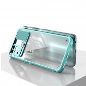 Husa Shockproof Window Apple Iphone XR (6.1) Turquoise