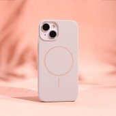 Husa Silicone Thin Mag  pentru Iphone 16 6.1 roz