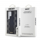 Husa telefon DKNY PU Leather Checkered Pattern Magsafe Case pentru Samsung Galaxy S24 Ultra Black