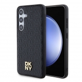 Husa telefon DKNY PU Leather Repeat Pattern Stack Logo Magsafe Case pentru Samsung Galaxy S24 Plus Black