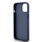 Husa telefon DKNY PU Leather Repeat Pattern Tonal Stripe pentru iPhone 14 Blue