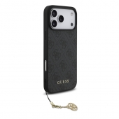 Husa telefon Guess 4G Charm MagSafe Case pentru iPhone 17 Pro Max Tone on Tone Grey