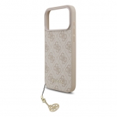 Husa telefon Guess 4G Charm MagSafe Case pentru iPhone 17 Pro Max Tone on Tone Pink