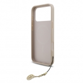 Husa telefon Guess 4G Charm MagSafe Case pentru iPhone 17 Pro Max Tone on Tone Pink