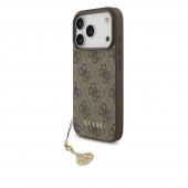 Husa telefon Guess 4G Charm MagSafe Case pentru iPhone 17 Pro Tone on Tone Brown