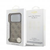 Husa telefon Guess 4G Charm MagSafe Case pentru iPhone 17 Pro Tone on Tone Brown