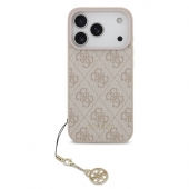 Husa telefon Guess 4G Charm MagSafe Case pentru iPhone 17 Pro Tone on Tone Pink