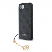 Husa telefon Guess 4G Charm pentru iPhone16e Tone on Tone Grey