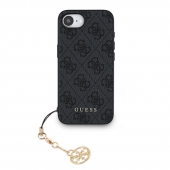 Husa telefon Guess 4G Charm pentru iPhone16e Tone on Tone Grey