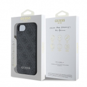 Husa telefon Guess 4G Charm pentru iPhone16e Tone on Tone Grey