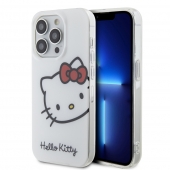 Husa telefon Hello Kitty IML Head Logo Case pentru iPhone 13 Pro White