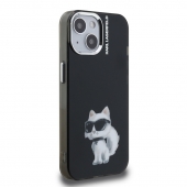 Husa telefon Karl Lagerfeld IML Aquarelle Choupette Case pentru iPhone 15 Black