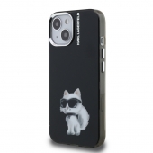 Husa telefon Karl Lagerfeld IML Aquarelle Choupette Case pentru iPhone 15 Black