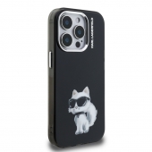 Husa telefon Karl Lagerfeld IML Aquarelle Choupette Case pentru iPhone 15 Pro Max Black