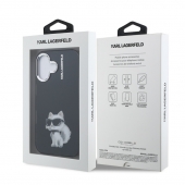 Husa telefon Karl Lagerfeld IML Aquarelle Choupette Case pentru iPhone 16 Black