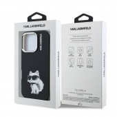 Husa telefon Karl Lagerfeld IML Aquarelle Choupette Case pentru iPhone 16 Pro Max Black
