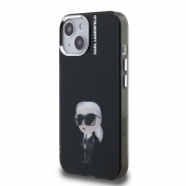 Husa telefon Karl Lagerfeld IML Aquarelle Karl Case pentru iPhone 15 Black