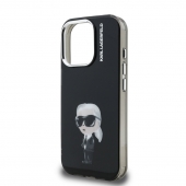 Husa telefon Karl Lagerfeld IML Aquarelle Karl Case pentru iPhone 15 Pro Black