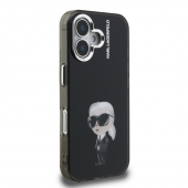 Husa telefon Karl Lagerfeld IML Aquarelle Karl Case pentru iPhone 16 Black