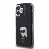 Husa telefon Karl Lagerfeld IML Aquarelle Karl Case pentru iPhone 16 Black