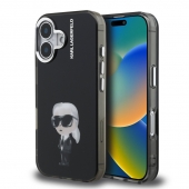 Husa telefon Karl Lagerfeld IML Aquarelle Karl Case pentru iPhone 16 Black
