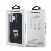 Husa telefon Karl Lagerfeld IML Aquarelle Karl Case pentru iPhone 16 Black