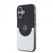 Husa telefon Mercedes PC/TPU Double Layer MagSafe Case pentru iPhone 16 Black/Silver