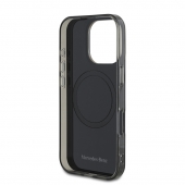 Husa telefon Mercedes PC/TPU Double Layer MagSafe Case pentru iPhone 16 Pro Max Black/Silver