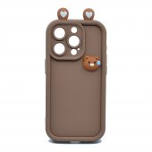 Husa TPU 3D Doll Apple Iphone 14 (6.1) Brown 