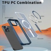 Husa TPU+PC 3D Net Samsung Galaxy S25 / S24 Navy Blue 
