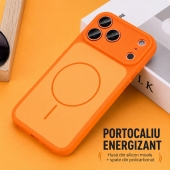 Husa TPU+PC Soft Color (cu Magsafe) Apple Iphone 17 Pro  Orange 