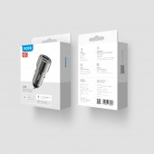 Incarcator auto Rock H20 USB + Tip C 15W 3A fara cablu gri inchis