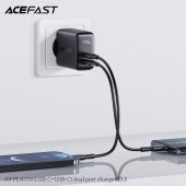 Incarcator priza Acefast A9 40W PD (2C) alb fara cablu