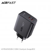 Incarcator priza Acefast A9 40W PD (2C) negru fara cablu